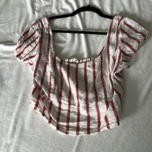 Crop striped shirt